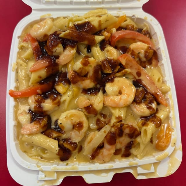 Rasta Pasta (1 meat).